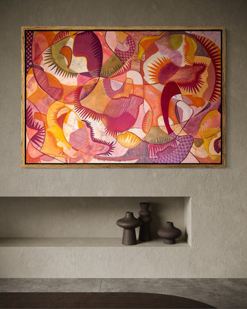 Bohemian Harlequin Limited Edition ART Canvas Print